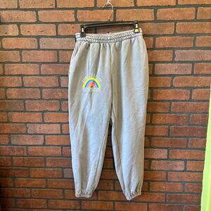 Lonely Ghost Elementary Grey Sweatpants Rainbow Lounge Wear Streetwear